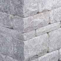 Granit Schlossmauersteine, edelgrau