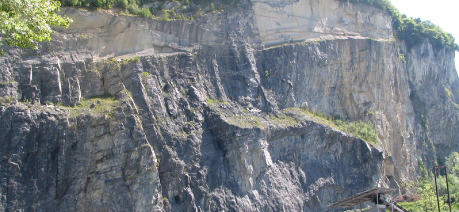 Alpenkalk Steinbruch