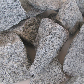 Ziersplitt Granit hellblaugrau