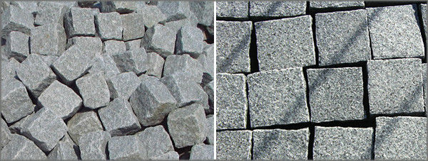 Pflastersteine Granit Bild