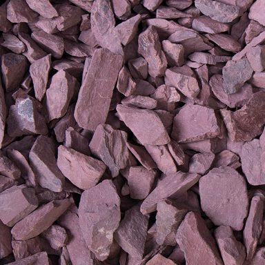 Ziersplitt Bordeaux dunkelrot Detailaufnahme