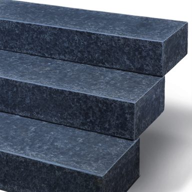 Basalt Blockstufen SANOKU® ELEGANCE -satiniert-, anthrazit-schwarz