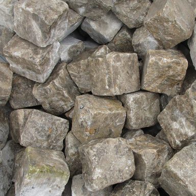 Dolomit Pflasterwürfellose im Detail
