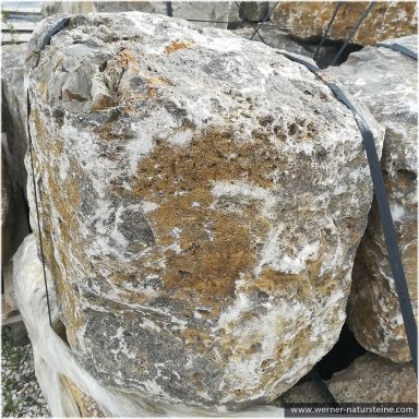 Muschelkalk Findling Einzelstück aus der Natur