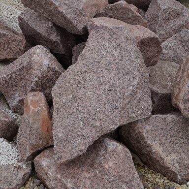 Granit rot Wasserbausteine