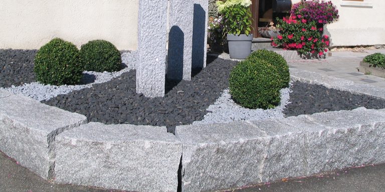 Granit Mauersteine gespalten