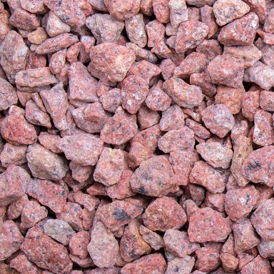 Porphyr Ziersplitt rot rosa Detailaufnahme